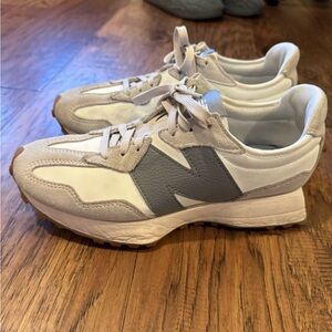 New Balance 327 Sneakers, Moonbeam/Shadow Grey,